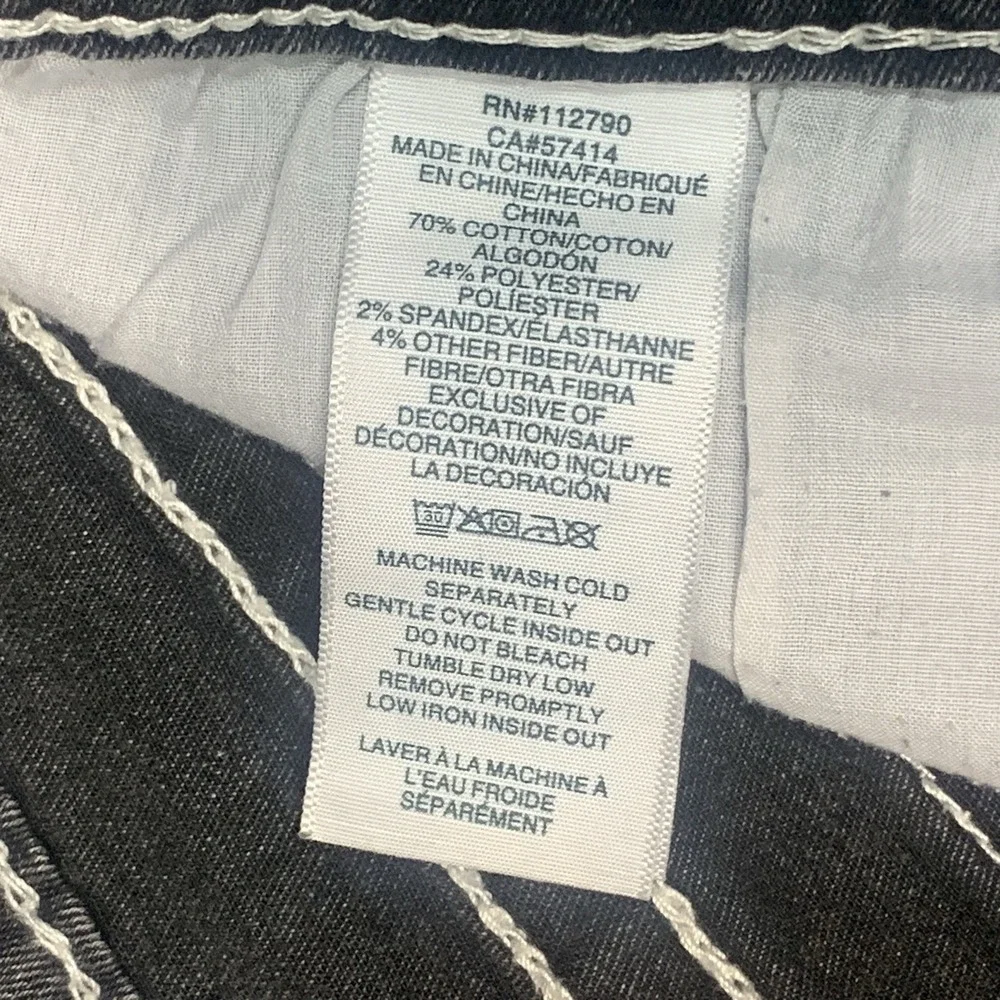 True Religion Ricky Big T Relaxed Straight Mens Size 42x33 Jeans
